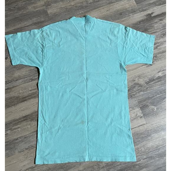 Vtg Cotton Queen Contest T-Shirt Texas Large Blue Single Stitch USA Made Tee 80s - Picture 7 of 8